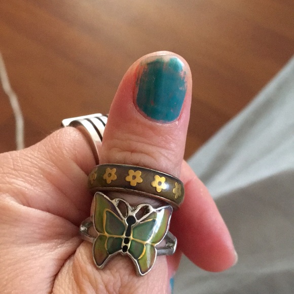Jewelry - Two mood rings size 7 discoloration